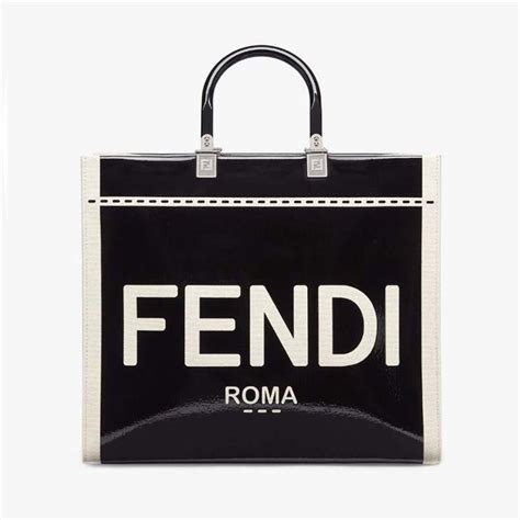 fendi sunshine shopper canvas|fendi sunshine leather bag.